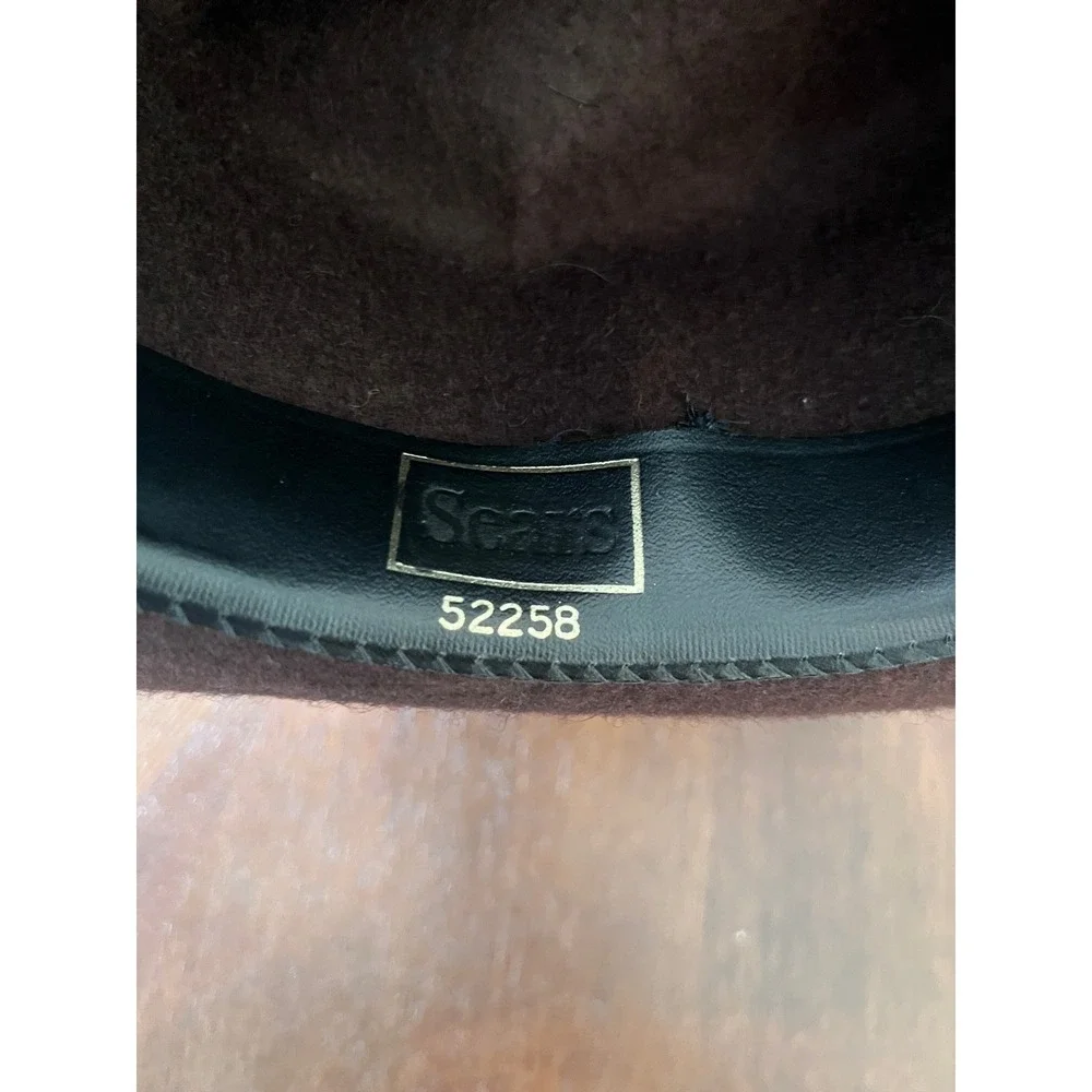 Sears Wool Hat Woman's 6 3/4 Brown Excellent Outback Southwestern Fedora